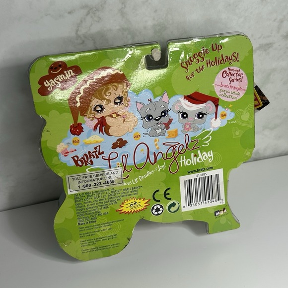 2007 TARGET~BRATZ LIL ANGELZ HOLIDAY‎ SP EDITION~YASMIN (162) &amp; 2 PETS~NIP - Picture 3 of 5